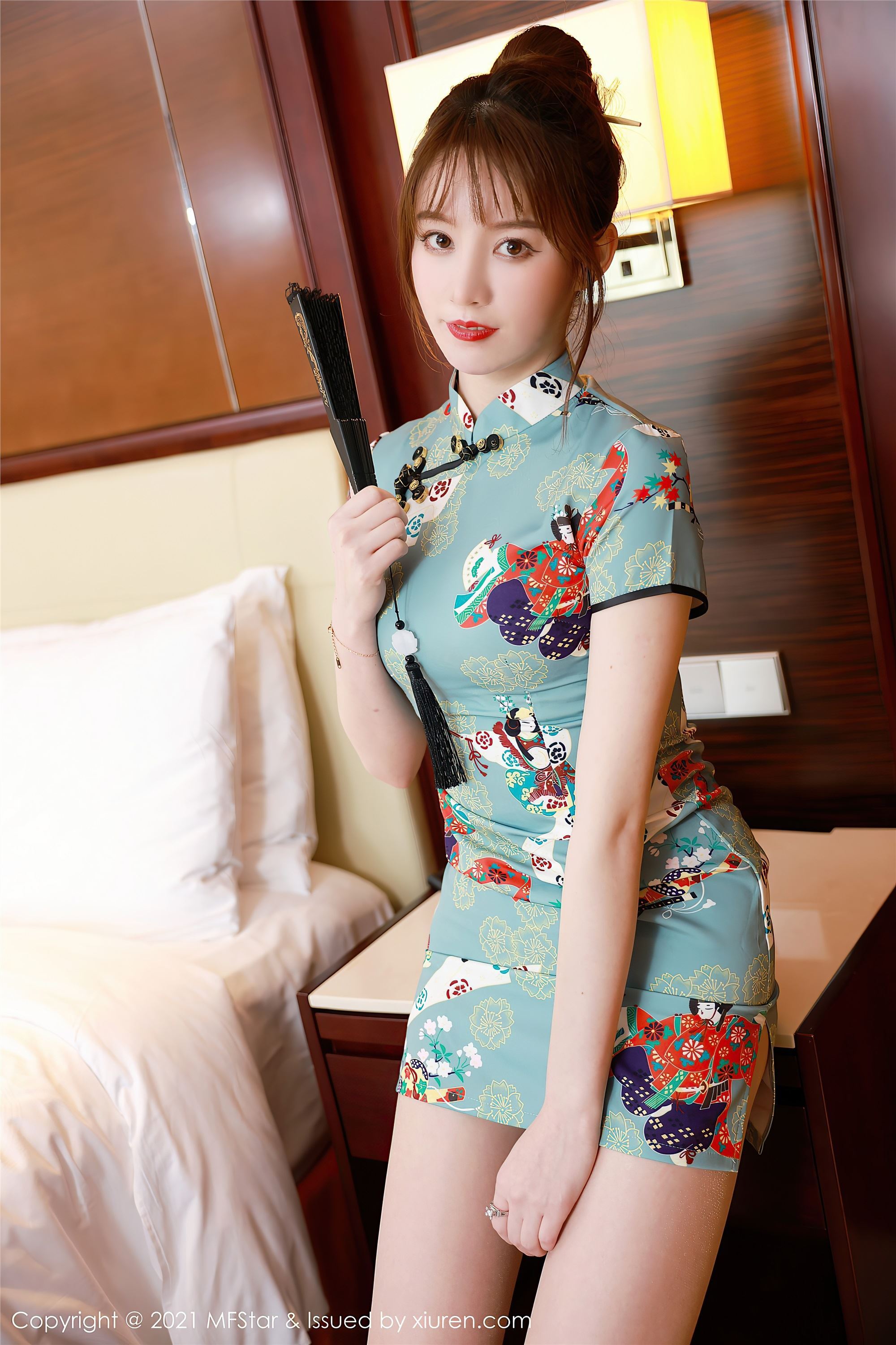 MFStar模范学院  2021.03.19 VOL.471 yoo优优 旗袍 美腿